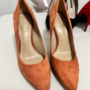 Sam Edelman Terracotta Suede Heels